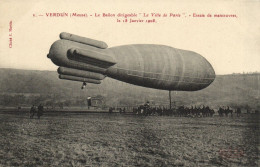Delcampe - PC AVIATION DIRIGEABLE VILLE DE PARIS (a49004) - Zeppeline