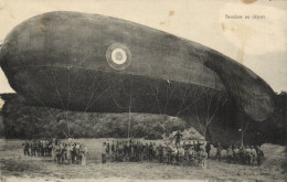 Delcampe - PC AVIATION BALLOON SAUCISSE (a48959) - Fesselballons