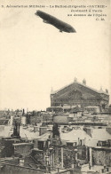 Delcampe - PC AVIATION DIRIGEABLE PATRIE AU DESSUS DE PARIS (a48913) - Zeppeline