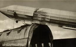 Delcampe - PC AVIATION ZEPPELIN DEUTSCHLAND II DÜSSELDORF ACCIDENT (a48898) - Zeppeline