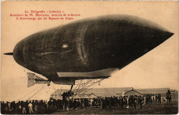 Delcampe - PC DIRIGEABLE LEBAUDY ATTERISSAGE AIRSHIP AVIATION (a39379) - Zeppeline