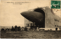 Delcampe - PC DIRIGEABLE CLEMENT-BAYARD HANGAR A BREUIL AIRSHIP AVIATION (a39358) - Zeppeline