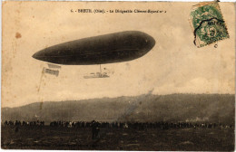 Delcampe - PC DIRIGEABLE CLEMENT-BAYARD BREUIL AIRSHIP AVIATION (a39355) - Zeppeline
