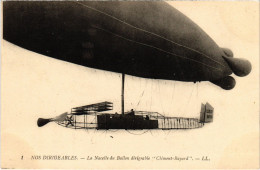 Delcampe - PC DIRIGEABLE CLEMENT-BAYARD LA NACELLE AIRSHIP AVIATION (a39340) - Zeppeline