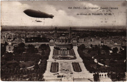 Delcampe - PC DIRIGEABLE CLEMENT-BAYARD PARIS TROCADERO AIRSHIP AVIATION (a39335) - Zeppeline