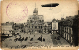 Delcampe - PC DIRIGEABLE CLEMENT-BAYARD PIERREFONDS AIRSHIP AVIATION (a39332) - Zeppeline