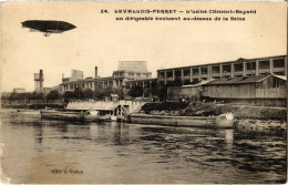 Delcampe - PC USINE CLEMENT-BAYARD DIRIGEABLE AIRSHIP AVIATION (a39329) - Zeppeline