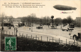 Delcampe - PC DIRIGEABLE CLEMENT-BAYARD NEUILLY-SUR-SEINE AIRSHIP AVIATION (a39326) - Zeppeline