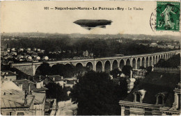 Delcampe - PC DIRIGEABLE NOGENT-SUR-MARNE-LE PERREUX-BRY AIRSHIP AVIATION (a39327) - Zeppeline