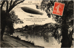 Delcampe - PC DIRIGEABLE CLEMENT-BAYARD LEVALLOIS-PERRET AIRSHIP AVIATION (a39321) - Zeppeline