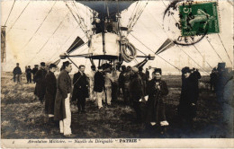 Delcampe - PC DIRIGEABLE PATRIE LA NACELLE AVIATION (a34582) - Zeppeline