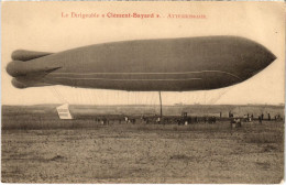 Delcampe - PC DIRIGEABLE CLEMENT-BAYARD ATTERISSAGE AVIATION (a34529) - Zeppeline