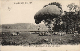 Delcampe - PC BALLOON CAPTIF ATTACHEMENT DE LA NACELLE AVIATION (a24504) - Fesselballons