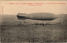 Delcampe - PC DIRIGEABLE VILLE DE PARIS AVIATION (a24424) - Zeppeline