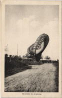Delcampe - PC EN ARGONNE SAUCISSE BALLOON AVIATION (a22525) - Fesselballons