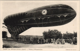 Delcampe - PC CAMP DE CHAMBARAN BALLON OBSERVATION ZEPPELIN BALLOON AVIATION (a19769) - Zeppeline