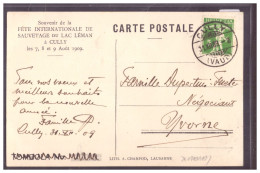 DISTRICT DE LAVAUX - CULLY - SOUVENIR DE LA FÊTE INTERNATIONALE DE SAUVETAGE DU LAC LEMAN 1909 - TB - Cully