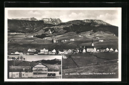 AK Gonten, Panorama Mit Gasthaus Zur Krone  - Gonten
