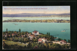 AK Mannenbach, Panoramablick Vom Schloss Salenstein Auf Hotel Schiff Und Reichenau  - Salenstein