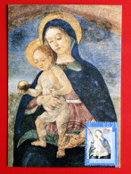 VATICANO VATICAN 2002 MADONNA MARIA MARY MOTHER OF JESUS FIRST ISSUE IN EURO MAXIMUM CARD - Covers & Documents