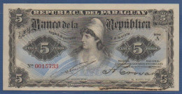 PARAGUAY - P.156 (1) - 5 Pesos L. 26.12.1907 UNC, S/n: See Photos - Paraguay