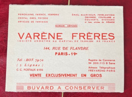 Buvard  Varéne Frères  Porcelaine Faïence - P
