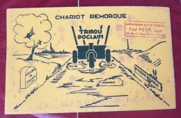 Buvard  Chariot Remorque Trirou Poclain - Landbouw