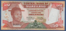 ESWATINI (SWAZILAND) - P.22a - 50 Emalangeni ND (1990) UNC, S/n: See Photos - Swaziland