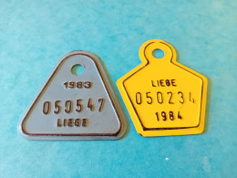 Deux Plaques Taxe Vélo - Number Plates