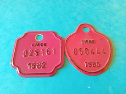 Deux Plaques Taxe Vélo - Number Plates