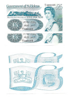 Sainte-Hélène Saint Helena 5 Pounds 1998 - UNC / NEUF - 2 Consecutive - Saint Helena Island