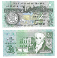Guernesey Guernsey 1 Pound 1991 - 2016 - UNC / NEUF - Guernsey