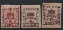 Allemagne, émission Locale De Finsterwalde : N° 10 à 12 X Neufs Avec Trace De Charnière Année 1946 - Mint