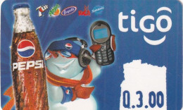 Delcampe - GUATEMALA - Pepsi, TIGO Promotion Prepaid Card, Used - Guatemala
