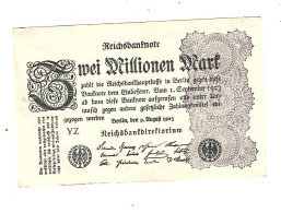 *berlin 2 Millionen  Mark   1/7/1923   104a - 2 Millionen Mark