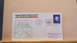 65/500/ZL LETTRE U.N. NEW-YORK  1985 1° PAN AM - Airmail