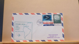 65/501/ZL LETTRE U.N. NEW-YORK  1964 1° PAN AM - Airmail