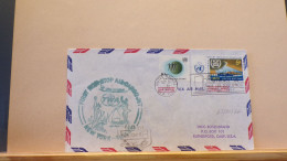 65/502/ZL LETTRE U.N. NEW-YORK  1964 1° VOL TWA - Airmail