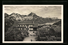 AK Filzbach, Ferienheim Vom Blauen Kreuz Zürich Aus Der Vogelschau  - Filzbach