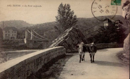 Delcampe - YENNE       ( SAVOIE )   LE PONT SUSPENDU - Yenne