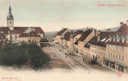 [-5%] SUISSE - Bulle - Rue Des Bouleyres - Bâtiment - Eglise - Tour - Charrette - Animé - Colorisé - Carte Postale Ancie - Bulle