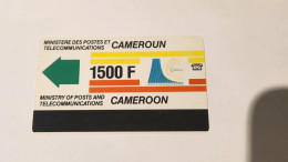 CAMEROON-(CM-INT-0007B)-Definitive Card-New Logo-(36)-(1.500 FCFA))-(00265381)-used Card - Camerún