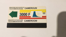 CAMEROON-(CM-INT-0008-CAM-09)-Definitive Card-New Logo-(41)-(3.000 FCFA)-(00164877)-used Card - Camerún
