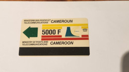 CAMEROON-(CM-INT-0012-CAM-12)-Definitive Card-New Logo-(42)-(5.000 FCFA)-(00069054)-used Card - Camerún