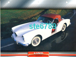 KAISER DARRIN  Voiture Auto Fiche A4 Illustrée Automobile - Automobili