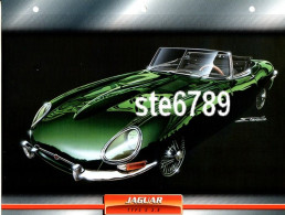 JAGUAR TYPE E 3.8 Voiture Auto Fiche A4 Illustrée Automobile - Automobili