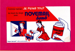 BUVARD :  Je Peins Tout NOVEMAIL Bomb Rouge   & Cote  844 / 2010 - Verf & Lak