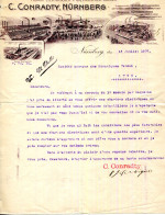 (C.B.)FACTURE.ALLEMAGNE.NURNBERG.FABRIK ELEKTRISCHER U GALVANISCHER KOHLEN.C.CONRADTY. - Otros & Sin Clasificación