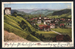 AK Langnau Im Emmental, Ortsansicht Mit Bergpanorama  - Langnau Im Emmental
