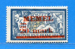 REF0116 > MEMEL > Rare N° 33 .*. > Neuf .*. Dos Visible - MH .*. > Cote 78.00 € - Ongebruikt